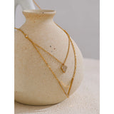 Eira V Layered Necklace – Dainty & Stylish Minimalist Jewelry | Huna Jewelry