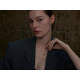 Coco Double Layer Necklace – Waterproof Cubic Zirconia Jewelry | Huna Jewelry