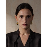 Gretchen Pearl Drop Earrings – Classic Round Elegant Jewelry | Huna Jewelry