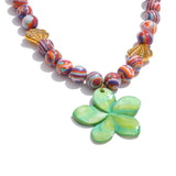 Delilah Colorful Beaded Necklace – Flower Pendant Boho Jewelry | Huna Jewelry