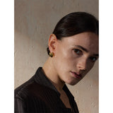 Henna Star Stud Earrings – Textured Vintage Style & Water Resistant | Huna Jewelry