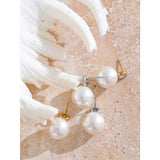 Brielle Pearl Earrings – Classic, Elegant & Timeless Jewelry | Huna Jewelry