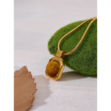 Blair Tiger Stone Pendant – Elegant & Sophisticated Necklace | Huna Jewelry