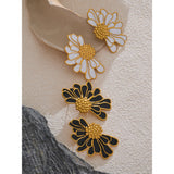 Chloe Flower Stud Earrings – Bold & Elegant Statement Jewelry | Huna Jewelry