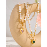 Harriet Pearl Heart Necklace – Dainty & Timeless Jewelry | Huna Jewelry