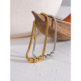 Zelda Beaded Chain Bracelet – Modern & Waterproof Everyday Jewelry | Huna Jewelry