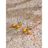 Maeve Gold Cherry Drop Earrings – Playful Elegance in Silver & Gold | Huna Jewelry