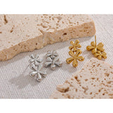 Dani Floral Stud Earrings – Timeless & Rust-Resistant Jewelry | Huna Jewelry