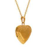 Heart Locket Charm Necklace – Waterproof Photo Pendant Gift | Huna Jewelry