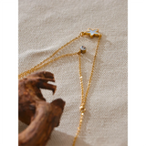 Isla Layered Necklace with Star & Cubic Zirconia Charms – Chic Jewelry | Huna Jewelry