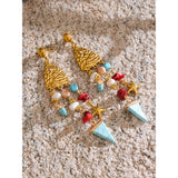 Lola Triangle Dangle Earrings – Beach-Inspired Lightweight Jewelry | Huna Jewelry