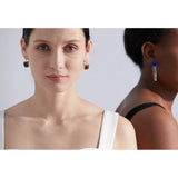 Harlow Opaline Charm Hook Earrings – Vintage Elegance with a Modern Twist | Huna Jewelry