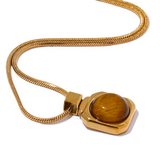 Blair Tiger Stone Pendant – Elegant & Sophisticated Necklace | Huna Jewelry