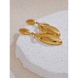 Danielle Floral Leaf Earrings – Stylish Big Drop Dangles | Huna Jewelry