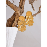 Marceline Flower Earrings – Unique & Chic Statement | Huna Jewelry