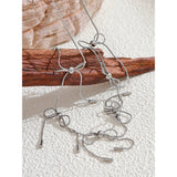 Bow Knot Necklace – Elegant Gold-Plated Jewelry | Huna Jewelry