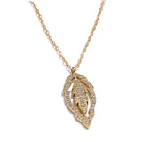 Arida Leaf Pendant Necklace – Stainless Steel Nature-Inspired Jewelry | Huna Jewelry