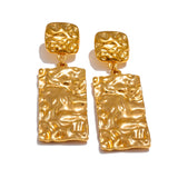 Camila Rectangle Drop Earrings – Hypoallergenic Chic Jewelry | Huna Jewelry