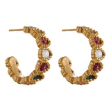 Grady Colorful Hoop Earrings – Elegant & Eye-Catching Jewelry | Huna Jewelry