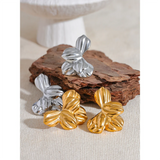 Alexandra Flower Stud Earrings – Delicate & Trendy Floral Jewelry | Huna Jewelry
