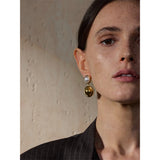 Gretchen Pearl Drop Earrings – Classic Round Elegant Jewelry | Huna Jewelry