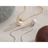 Circe Pearl Pendant Necklace – Minimalist & Sophisticated Jewelry | Huna Jewelry