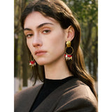 Dorothea Shell Conch Drop Earrings – Elegant Gold Jewelry | Huna Jewelry