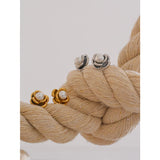 Inez Pearl Flower Stud Earrings – Vintage Classic & Timeless | Huna Jewelry