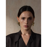 Mackenzie Flower Stud Earrings – Bold Double-Layer Floral Design | Huna Jewelry