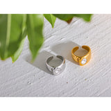Esther Wide Cuff Ring – Sparkling Statement Jewelry for Women | Huna Jewelry