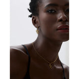 Viviana Entwined Hearts – Hollow Heart Earrings & Necklace Set | Huna Jewelry