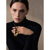 Zay Round Pendant Necklace – Trendy & Minimalist Jewelry | Huna Jewelry