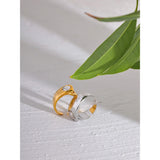 Esther Wide Cuff Ring – Sparkling Statement Jewelry for Women | Huna Jewelry