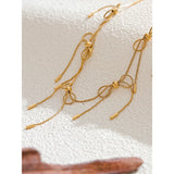 Bow Knot Necklace – Elegant Gold-Plated Jewelry | Huna Jewelry