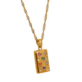 Arabella Colorful Butterfly Pendant Necklace – Elegant Gold Jewelry | Huna Jewelry