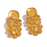Marceline Flower Earrings – Unique & Chic Statement | Huna Jewelry