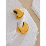 Aura Gold Earrings – Unique, Modern & Tarnish-Free Jewelry | Huna Jewelry
