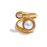 Amelie Pearl Ring – Modern & Classic Elegant Jewelry | Huna Jewelry