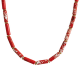 Sophia Tube Beads Necklace – Natural Stone Clavicle Jewelry Gift | Huna Jewelry