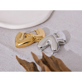 Jacqueline Heart Hoop Earrings – Rust Proof & Stylish Design | Huna Jewelry