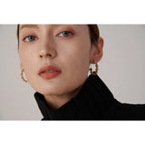 Brooklyn Flower Hoop Earrings – Waterproof, Trendy & Elegant Design | Huna Jewelry