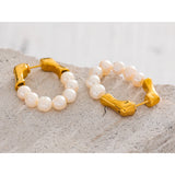Tala Pearl Hoop Earrings – Timeless & Elegant Jewelry for Women | Huna Jewelry