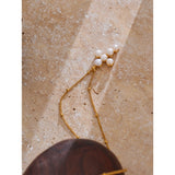 Elliana Pearl Cross Pendant Necklace – Elegant & Timeless Jewelry | Huna Jewelry