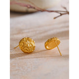 Bronte Starfish Stud Earrings – Round, Waterproof & Coastal Chic | Huna Jewelry