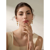 Vida Pearl Flower Earrings – Elegant Drop Dangle Statement Jewelry | Huna Jewelry
