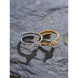Holly Dainty Flower Ring – Elegant Crystal Jewelry for Women | Huna Jewelry