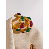 Rosa Earrings – Elegant Rose-Inspired Jewelry | Huna Jewelry
