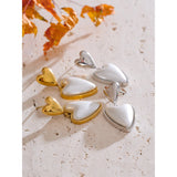 Celia Heart Drop Earrings – Dainty Pearl Statement Jewelry | Huna Jewelry