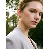 Aspen Round Drop Earrings – Hypoallergenic & Elegant Dangle Jewelry | Huna Jewelry