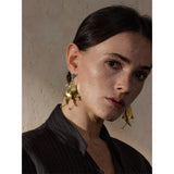 Silvia Flower Earrings – Chic & Artistic Dangling Statement Jewelry | Huna Jewelry